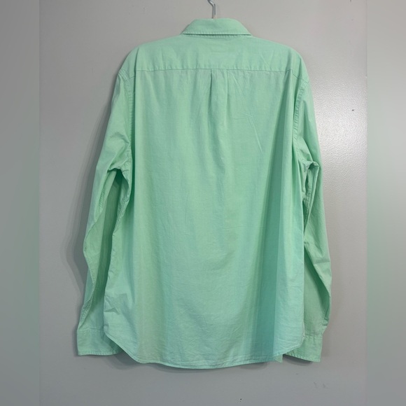 J Crew Mens Cotton Oxford Green Button Down Shirt - Picture 5 of 5